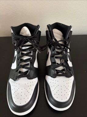Nike Dunk Panda Black and White High-Top Sneakers
